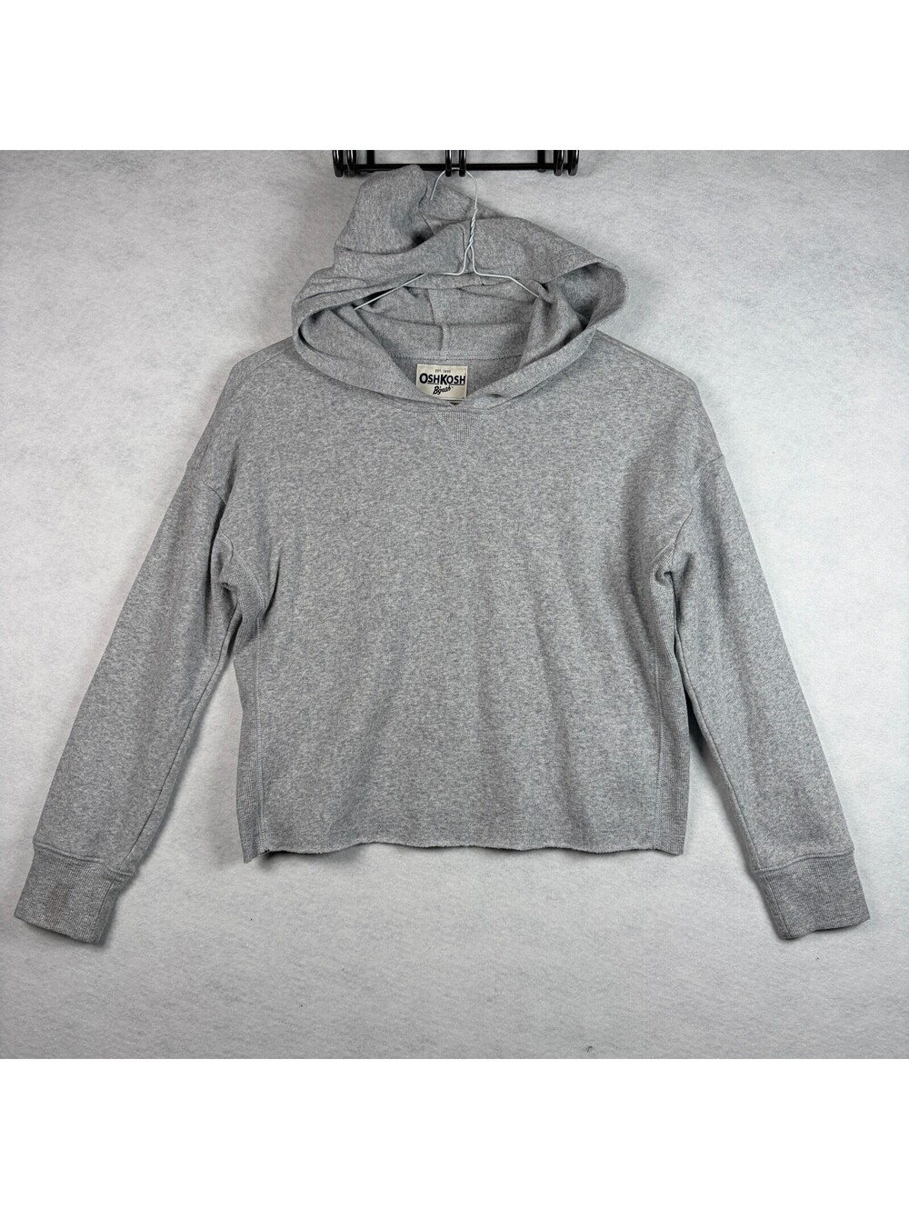 OshKosh B'gosh Gray Pullover Hoodie Sweatshirt Size 14/14A